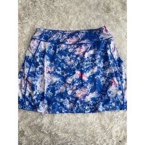 Devops Women’s Sz. L Blue Floral Sport Athletic Skort. Great Shape